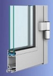 Przekrój drzwi aluminiowych